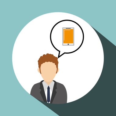 işadamı tasarım. Kurumsal simgesi. İzole illüstrasyon