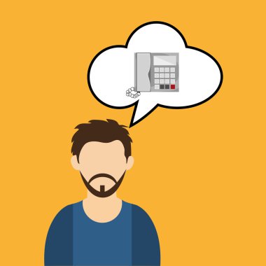 işadamı tasarım. Kurumsal simgesi. İzole illüstrasyon