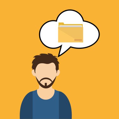 işadamı tasarım. Kurumsal simgesi. İzole illüstrasyon