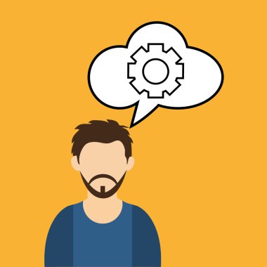 işadamı tasarım. Kurumsal simgesi. İzole illüstrasyon