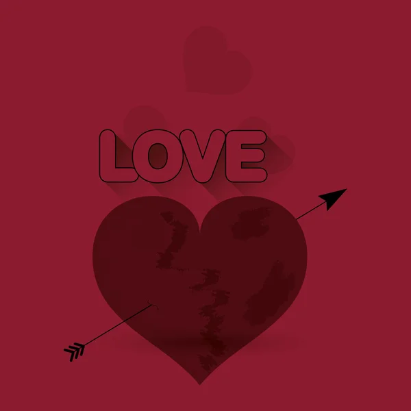 Любовний дизайн. романтична ікона. Барвисті ілюстрації, вектор — стоковий вектор
