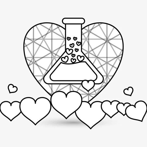 Diseño de amor. icono romántico. Ilustración colorida, vector — Vector de stock