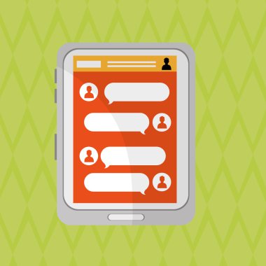 İletişim tasarımı. balonu simgesinin. Renkli tasarım