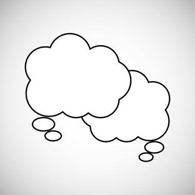 İletişim tasarımı. balonu simgesinin. Renkli tasarımı, vektör