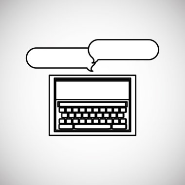 İletişim tasarımı. balonu simgesinin. Renkli tasarımı, vektör