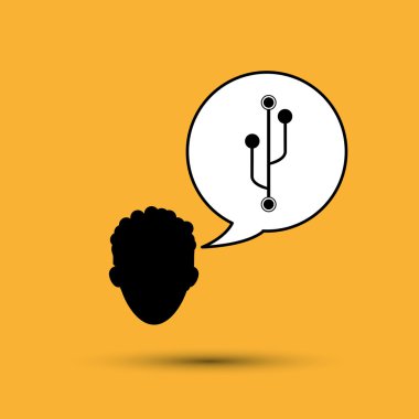 İletişim tasarımı. Internet kavramı. İzole illüstrasyon, vektör