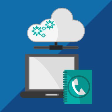 İletişim tasarımı. Internet kavramı. İzole illüstrasyon, vektör