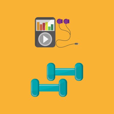 Sağlıklı yaşam tarzı tasarım. Welness simgesi. Renkli resimde, vektör