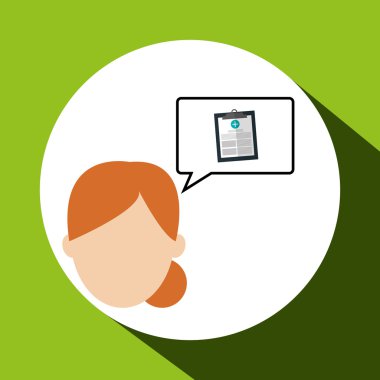 Tıbbi bakım tasarım. Sağlık simgesi. Renkli resimde