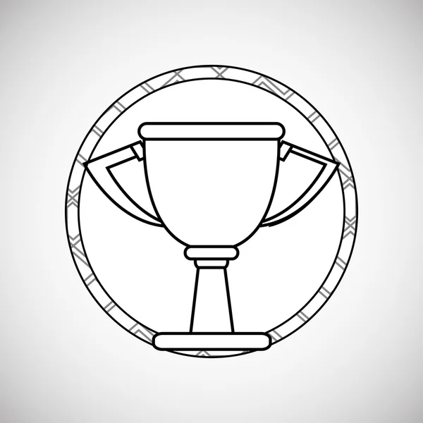 Design champion. icône gagnante. Illustration colorée, vecteur — Image vectorielle