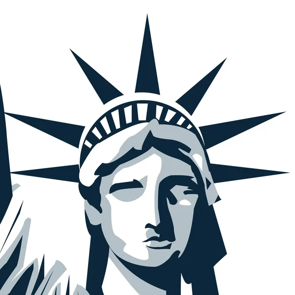 Design USA. Icona americana. Illustrazione piatto — Vettoriale Stock