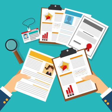 İnsan kaynakları tasarlayın. İnsanlar simgesi. Renkli resimde