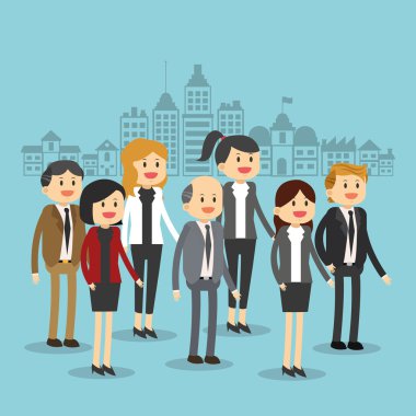 İş adamları simgesi tasarım, vektör çizim