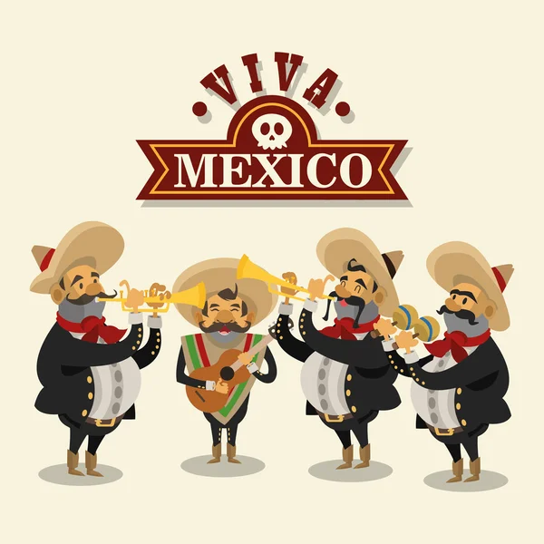 Diseño de cultura mexicana, ilustración vectorial — Vector de stock