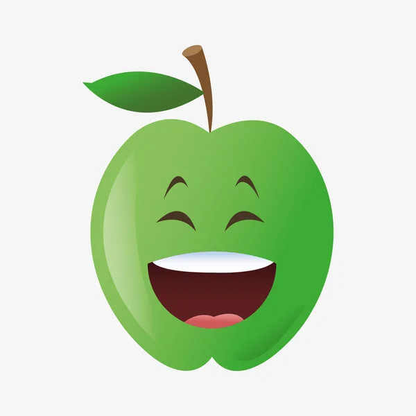 Forma de manzana de dibujos animados — Vector de stock