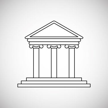 Hukuk kavramı. Adalet simgesi. Renkli simge, düzenlenebilir vektör