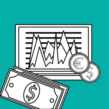 İnfografik tasarım. İş simgesi. Yalıtılmış illüstrasyon, vektör