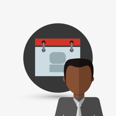 Kişi tasarım. adam simgesi. Düz illüstrasyon, vektör