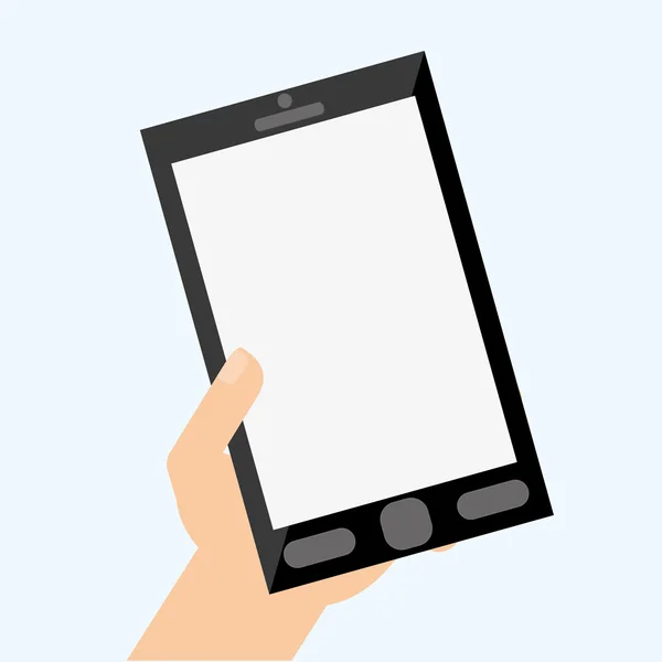 Smartphone ontwerp. Pictogram Media. Platte illustratie, vectorafbeelding — Stockvector