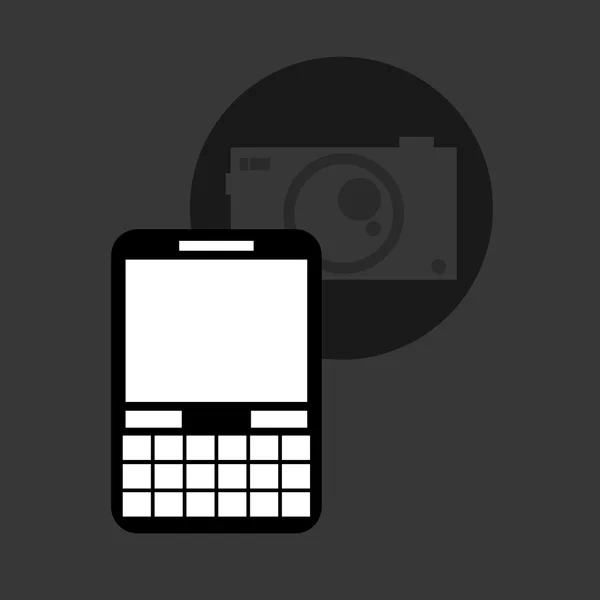 Smartphone design. Medie ikonen. Platt illustration, vektorgrafik — Stock vektor