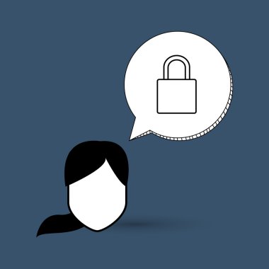 Kişi tasarım. kadın simgesi. Düz illüstrasyon, vektör