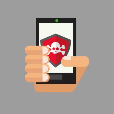 Güvenlik sistemi tasarımı. Teknoloji simgesi. İzole illüstrasyon, vektör