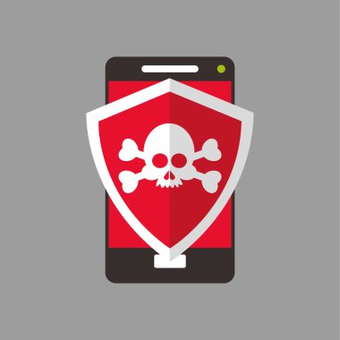 Güvenlik sistemi tasarımı. Teknoloji simgesi. İzole illüstrasyon, vektör