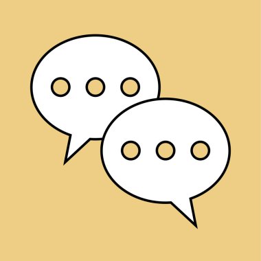 Sosyal Medya tasarım. iletişim simgesi. İzole illüstrasyon, vektör