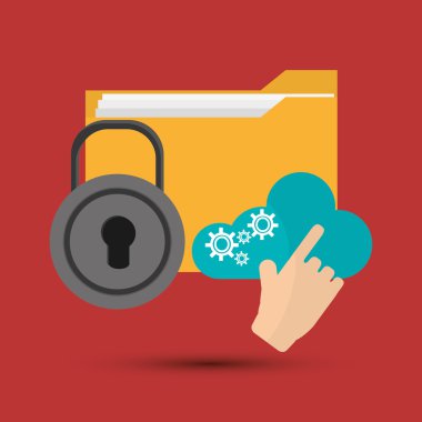 Dosya tasarımı. Online kavramı. İzole illüstrasyon, düzenlenebilir vektör