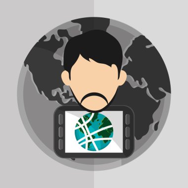 Internet tasarım. iletişim kavramı. düz illüstrasyon, düzenlenebilir vektör