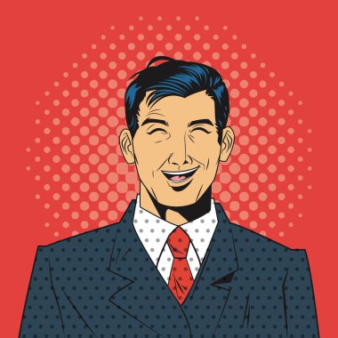 İnsanlar tasarım. Pop sanat simge. Retro ve Derma illüstrasyon