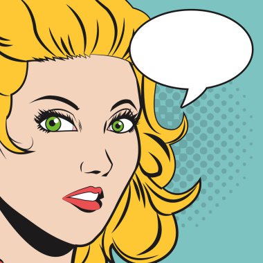 İnsanlar tasarım. Pop sanat simge. Retro ve Derma illüstrasyon