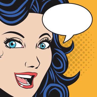 İnsanlar tasarım. Pop sanat simge. Retro ve Derma illüstrasyon