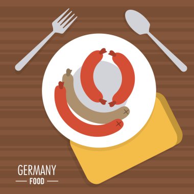 Almanya tasarım. Kültür simgesi. vektör çizim