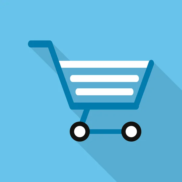 Shopping cart design. handel och butik ikon, grafisk vector — Stock vektor