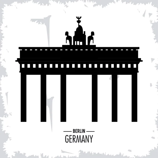 Německo konstrukce. Kulturní ikona. vektorové ilustrace — Stockový vektor