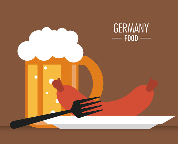 Немецкий дизайн. Икона культуры. векторная иллюстрация
