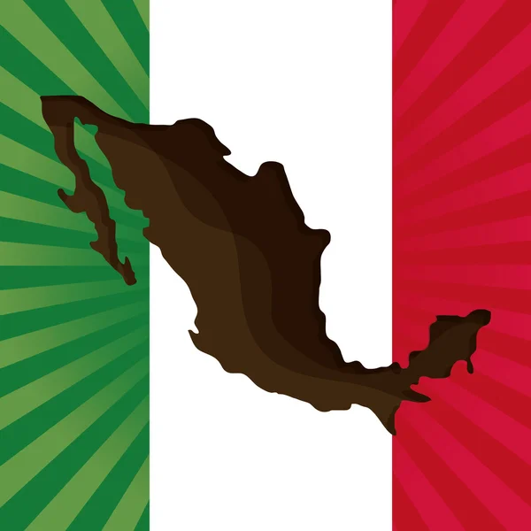 Icônes de la culture mexicaine dans le style design plat, illustration vectorielle — Image vectorielle
