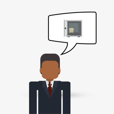 Para tasarım. Mali madde simgesi. Beyaz arka plan, izole Il