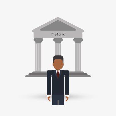 Para tasarım. Mali madde simgesi. Beyaz arka plan, izole esnaf