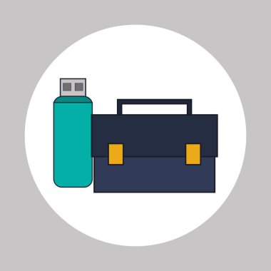 Dijital Pazarlama tasarımı. Medya simgesi. Colorfull illüstrasyon, grafik