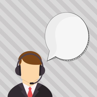 Merkezi tasarım ara. İletişim simgesi. düz illüstrasyon, vecto