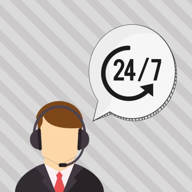 Merkezi tasarım ara. İletişim simgesi. düz illüstrasyon, vecto