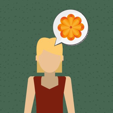 Vektör çiçek. Bahçe simgesi. Derma illüstrasyon, çiçek tasarım