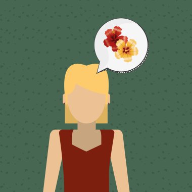 Vektör çiçek. Bahçe simgesi. Derma illüstrasyon, çiçek tasarım