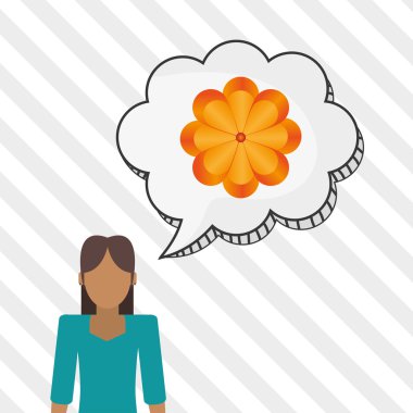 Vektör çiçek. Bahçe simgesi. Derma illüstrasyon, çiçek tasarım