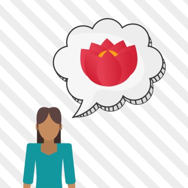 Vektör çiçek. Bahçe simgesi. Derma illüstrasyon, çiçek tasarım