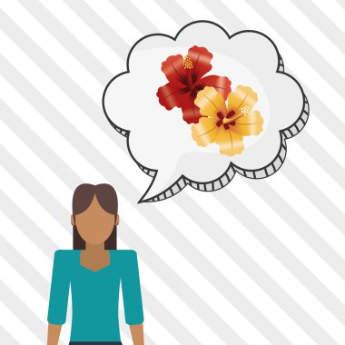 Vektör çiçek. Bahçe simgesi. Derma illüstrasyon, çiçek tasarım