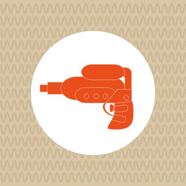 Oyuncak tasarım. Çocukluk simgesi. Düz illüstrasyon, vektör grafiği