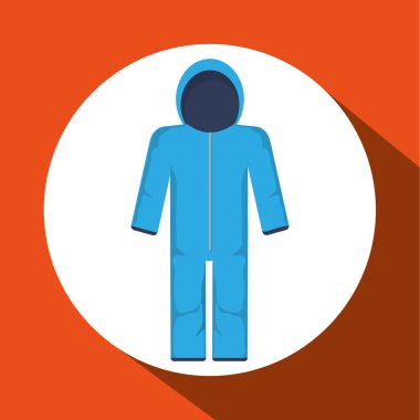 Kış tasarım. Sezon simge. Derma illüstrasyon, vektör grafik